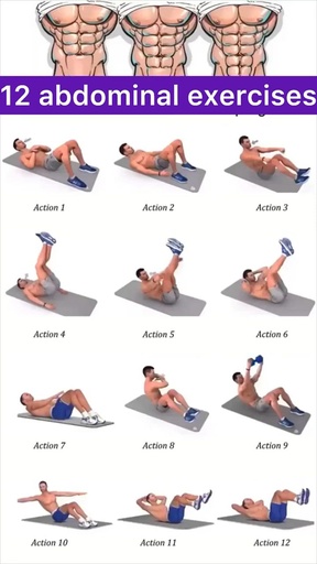 12 abdominal exercises
